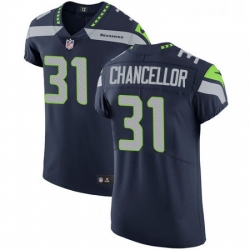 Mens Nike Seattle Seahawks 31 Kam Chancellor Steel Blue Team Color Vapor Untouchable Elite Player NFL Jersey