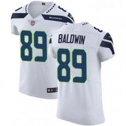 Mens Nike Seattle Seahawks 89 Doug Baldwin White Vapor Untouchable Elite Player NFL Jersey