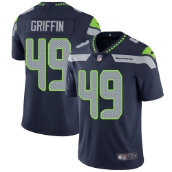 Nike Seahawks #49 Shaquem Griffin Steel Blue Team Color Mens Stitched NFL Vapor Untouchable Limited Jersey