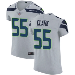 Nike Seahawks #55 Frank Clark Grey Alternate Mens Stitched NFL Vapor Untouchable Elite Jersey