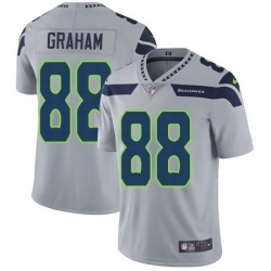 Nike Seahawks #88 Jimmy Graham Grey Alternate Mens Stitched NFL Vapor Untouchable Limited Jersey