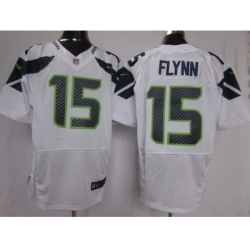 Nike Seattle Seahawks 15 Matt Flynn White Elite NFL Jersey