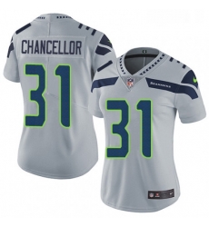 Womens Nike Seattle Seahawks 31 Kam Chancellor Grey Alternate Vapor Untouchable Limited Player NFL Jersey