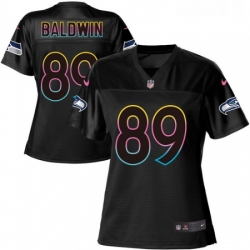 Womens Nike Seattle Seahawks 89 Doug Baldwin Game Black Team Color NFL Jersey