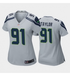 women darrell taylor seattle seahawks gray game jersey 