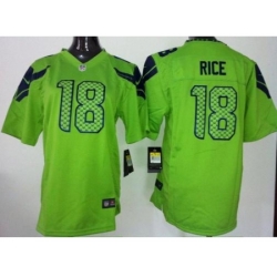 Youth Nike Seattle Seahawks 18 Sidney Rice Green Jerseys