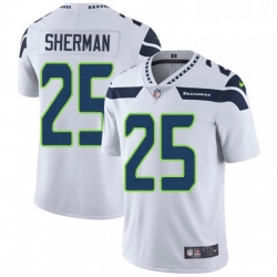 Youth Nike Seattle Seahawks 25 Richard Sherman White Vapor Untouchable Limited Player NFL Jersey