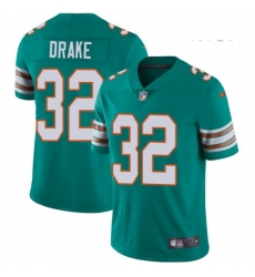 Mens Nike Miami Dolphins 32 Kenyan Drake Aqua Green Alternate Vapor Untouchable Limited Player NFL Jersey