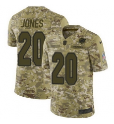 Nike Dolphins #20 Reshad Jones Camo Mens Stitched NFL Limited 2018 Salute To Service Jersey