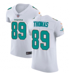 Nike Dolphins #89 Julius Thomas White Mens Stitched NFL Vapor Untouchable Elite Jersey