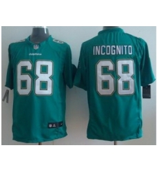 Nike Miami Dolphins 68 Richie Incognito Green Elite NFL Jersey