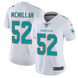 Nike Dolphins #52 Raekwon McMillan White Womens Stitched NFL Vapor Untouchable Limited Jersey