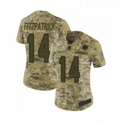 Womens Miami Dolphins 14 Ryan Fitzpatrick Limited Camo 2018 Salute to Service Football Jersey