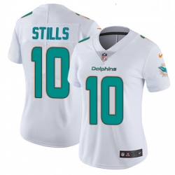 Womens Nike Miami Dolphins 10 Kenny Stills Elite White NFL Jersey