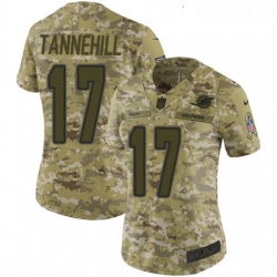 Womens Nike Miami Dolphins 17 Ryan Tannehill Limited Camo 2018 Salute to Service NFL Jersey