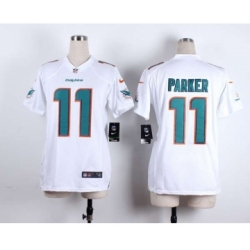 nike women nfl jerseys miami dolphins 11 parker white[nike][parker]