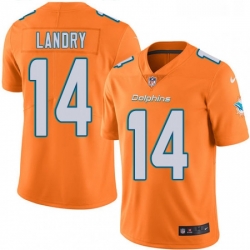 Youth Nike Miami Dolphins 14 Jarvis Landry Limited Orange Rush Vapor Untouchable NFL Jersey