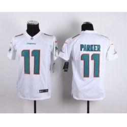 nike youth nfl jerseys miami dolphins 11 parker white[nike][parker]