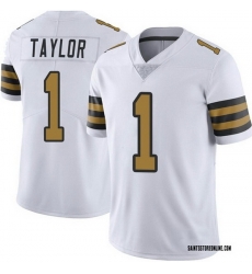 Men New Orleans Saints 1 Alontae Taylor Color Rush Jersey