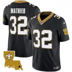 Men New Orleans Saints 32 Tyrann Mathieu Black 2023 F U S E  1987 Legacy Vapor Stitched Jersey