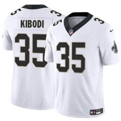 Men New Orleans Saints 35 Jacob Kibodi White F U S E Vapor Limited Stitched Football Jersey