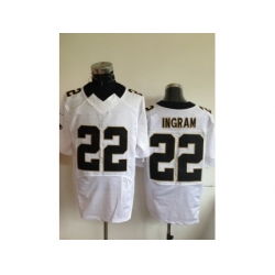 Nike New Orleans Saints 22 Mark Ingram White Elite NFL Jersey