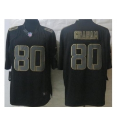 Nike New Orleans Saints 80 Jimmy Graham Black Limited Impact NFL Jersey