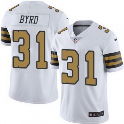 Nike Saints #31 Jairus Byrd White Mens Stitched NFL Limited Rush Jersey