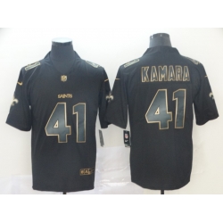 Nike Saints 41 Alvin Kamara Black Gold Vapor Untouchable Limited Jersey