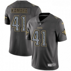 Nike Saints 41 Alvin Kamara Gray Camo Vapor Untouchable Limited Jersey