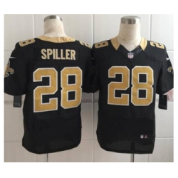 nike nfl jerseys new orleans saints 28 spiller black[Elite][spiller]