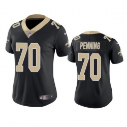 Women New Orleans Saints 70 Trevor Penning Black Vapor Untouchable Limited Stitched Jersey 28Run Small 2