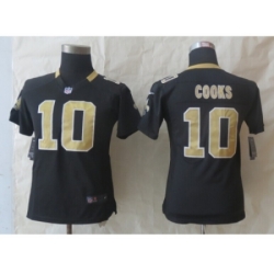 Women Nike New Orleans Saints #10 Cooks Black Jerseys