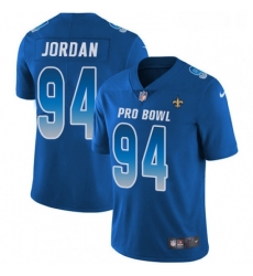 Womens Nike New Orleans Saints 94 Cameron Jordan Limited Royal Blue 2018 Pro Bowl NFL Jersey