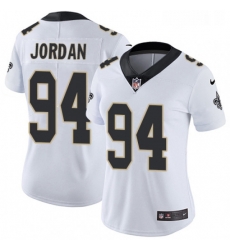 Womens Nike New Orleans Saints 94 Cameron Jordan White Vapor Untouchable Limited Player NFL Jersey