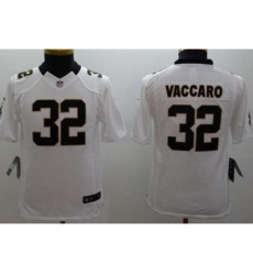 Youth Nike New Orleans Saints #32 Kenny Vaccaro White Stitched NFL Limited Jersey