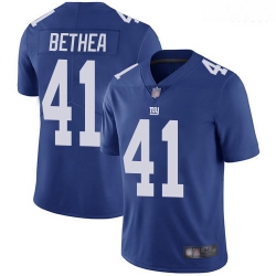 Giants 41 Antoine Bethea Royal Blue Team Color Men Stitched Football Vapor Untouchable Limited Jersey