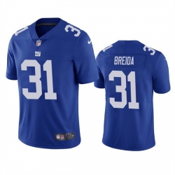 Men New York Giants 31 Matt Breida Blue Vapor Untouchable Limited Stitched Jersey