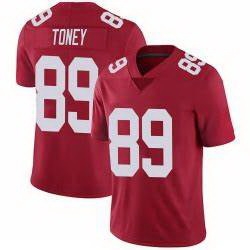 Men Nike New York Giants 89 Kadarius Toney Red Vapor Untouchable Limited Jersey