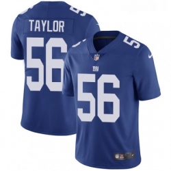 Mens Nike New York Giants 56 Lawrence Taylor Royal Blue Team Color Vapor Untouchable Limited Player NFL Jersey