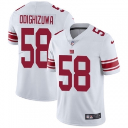 Nike Giants #58 Owa Odighizuwa White Mens Stitched NFL Vapor Untouchable Limited Jersey