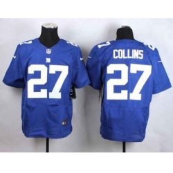 nike nfl jerseys new york giants 27 collins blue[Elite][collins]