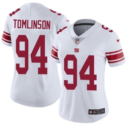 Nike Giants #94 Dalvin Tomlinson White Womens Stitched NFL Vapor Untouchable Limited Jersey