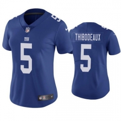 Women New York Giants 5 Kayvon Thibodeaux Royal Limited Stitched NFL Jersey 28Run Small 2