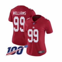 Women Nike New York Giants 99 Leonard Williams Red Vapor Untouchable Limited Jersey