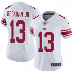 Womens Nike New York Giants 13 Odell Beckham Jr White Vapor Untouchable Limited Player NFL Jersey