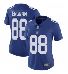 Womens Nike New York Giants 88 Evan Engram Elite Royal Blue Team Color NFL Jersey