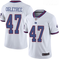 Giants #47 Alec Ogletree White Youth Stitched Football Limited Rush Jersey