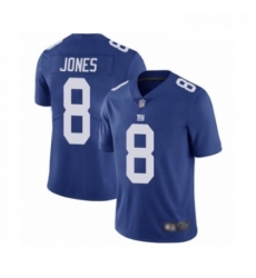 Youth New York Giants 8 Daniel Jones Royal Blue Team Color Vapor Untouchable Limited Player Football Jersey