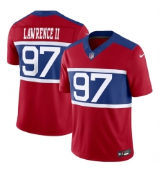 Youth New York Giants 97 Dexter Lawrence II Century Red Alternate Vapor F U S E  Limited Stitched Football Jersey